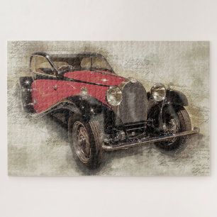Antiek auto legpuzzel