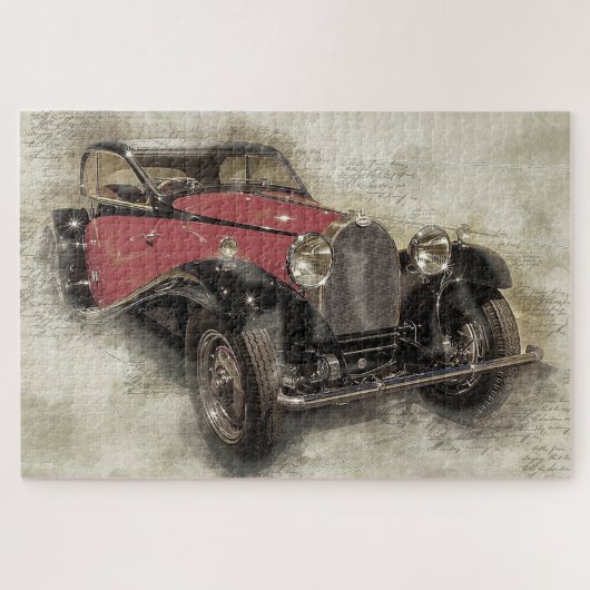 Antiek auto legpuzzel (Horizontaal)