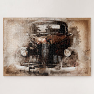 Antiek auto legpuzzel