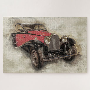 Antiek auto legpuzzel