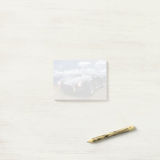 Antiek auto post-it® notes (Op bureau)