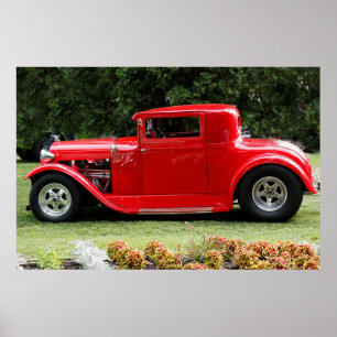 Antiek auto poster