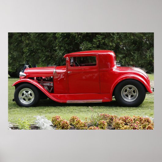 Antiek auto poster (Voorkant)
