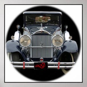 Antiek auto poster
