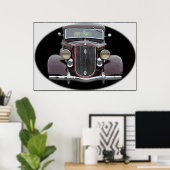 Antiek auto poster (Thuiskantoor)