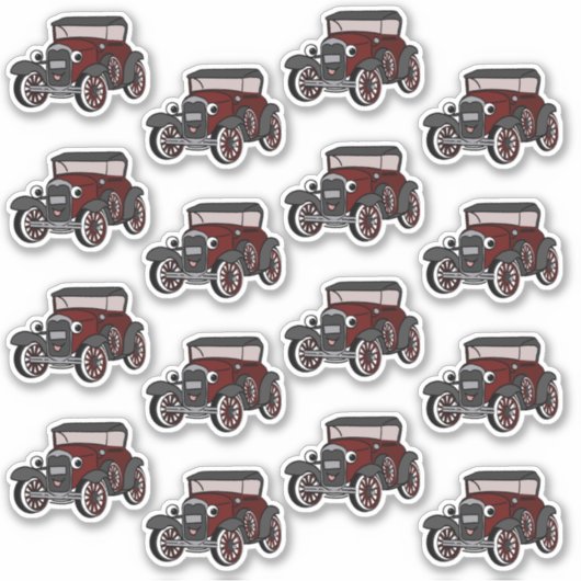 Antiek auto Stickers (Voorkant)