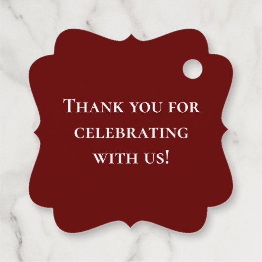 Antiek auto Verjaardag Bedankjes Labels (Achterkant)