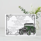 Antiek auto Verjaardag Kaart (Staand voorkant)