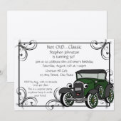 Antiek auto Verjaardag Kaart (Voorkant / Achterkant)
