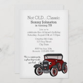 Antiek auto Verjaardag Kaart (Voorkant / Achterkant)