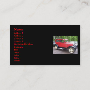 Antiek auto Visitekaartjes