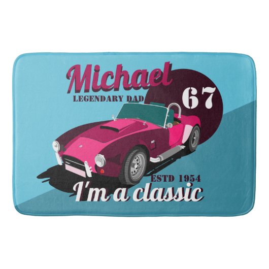  antiek autolegendarische naam badmat (Voorkant)