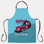  antiek autolegendarische naam schort (Voorkant)