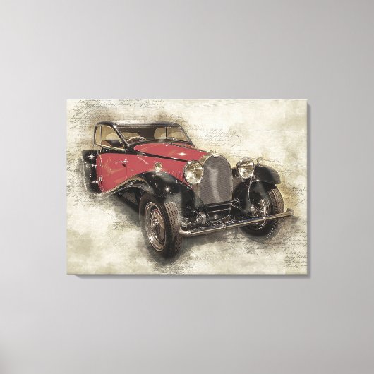 Antiek Automobiel Canvas Afdruk (Voorkant)