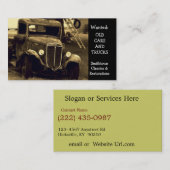 Antiek Automobielherstel Visitekaartje (Voorkant / Achterkant)
