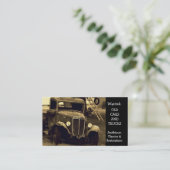 Antiek Automobielherstel Visitekaartje (Staand voorkant)