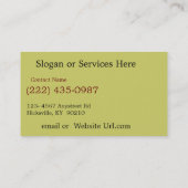 Antiek Automobielherstel Visitekaartje (Achterkant)