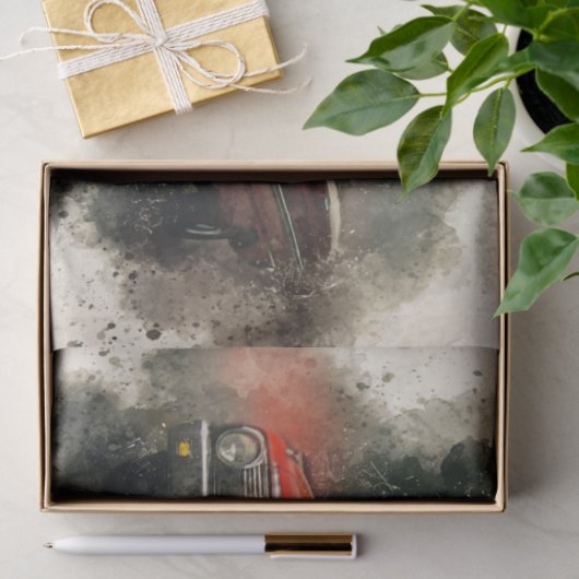  Antiek autowrak Tissuepapier (Geschenk)