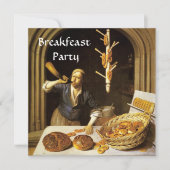 ANTIEK BACKERY-BREAKFEAST-PARTIJ Opening uitnodigi Kaart (Voorkant)