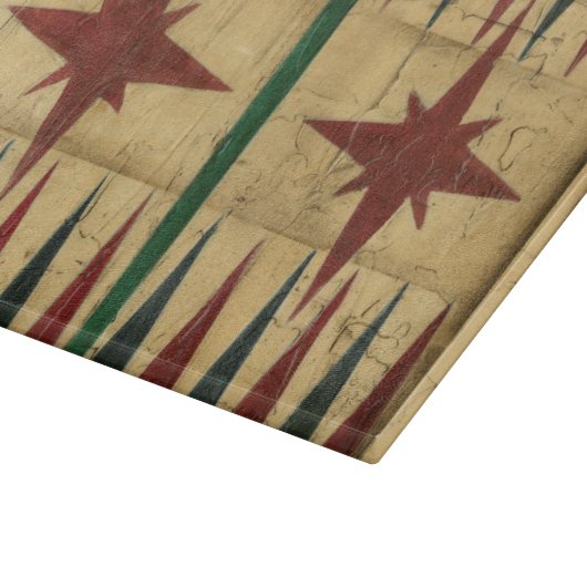 Antiek Backgammon Game Board van Ethan Harper Snijplank (Hoek)