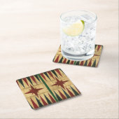 Antiek Backgammon Game Board van Ethan Harper Vierkante Kartonnen Onderzetter (Insitu)