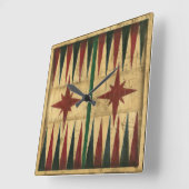 Antiek Backgammon Game Board van Ethan Harper Vierkante Klok (Hoek)