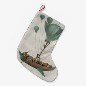 Antiek ballonvliegtuig kleine kerstsok (Voorkant (Hangend))
