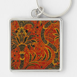 Antiek Behangsel van William Morris India Sleutelhanger