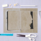  Antiek beige Black textuur ontkoppelen Tissuepapier (Craft)