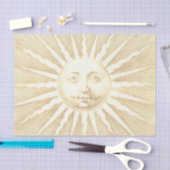 Antiek  Beige Gold Sun Face Tissuepapier (Craft)