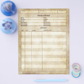 Antiek Bekijk individueel gegevensblad Flyer (Enkel)