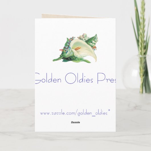 Antiek beschermengel kaart (Achterkant)