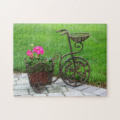Antiek Bicycle Flower Container Orton Effect Legpuzzel (Horizontaal)