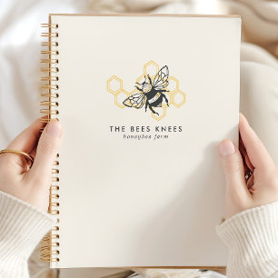 Antiek Bij Logo Rustieke Honingbij Imker Planner
