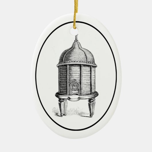 Antiek bijenkuin Keramisch Ornament (Voorkant)