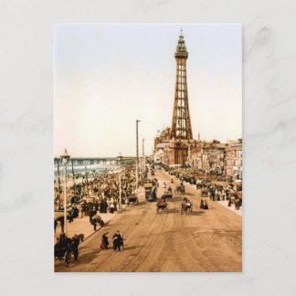 Antiek Blackpool British Seaside Briefkaart