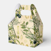 Antiek Blackthorn Botanische Print Bloembes Bedankdoosjes (Achterkant)