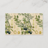 Antiek Blackthorn Botanische Print Bloembes Visitekaartje (Achterkant)