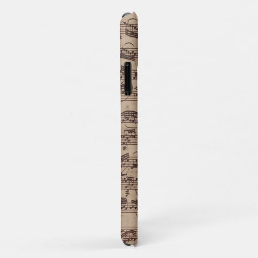 Antiek blad Music Bach Manuscript Case-Mate iPhone Case (Achterkant/rechts)