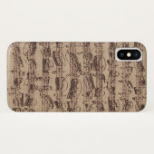 Antiek blad Music Bach Manuscript Case-Mate iPhone Case (Achterkant (horizontaal))