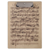 Antiek blad Music Bach Manuscript Klembord (Voorkant)