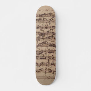 Antiek blad Music Bach Manuscript Skateboard