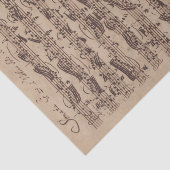 Antiek blad Music Bach Manuscript Tissuepapier (Detail)