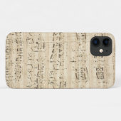 Antiek blad Music Chopin Manuscript Case-Mate iPhone Case (Achterkant (horizontaal))