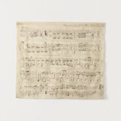 Antiek blad Music Chopin Manuscript Wandkleed (Voorkant (horizontaal))