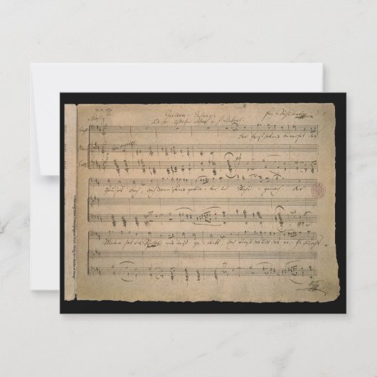 Antiek bladmuziek uit 1822, Song of the Old Man (Voorkant)