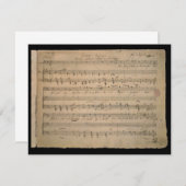 Antiek bladmuziek uit 1822, Song of the Old Man (Voorkant / Achterkant)