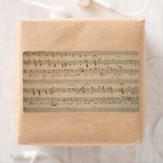 Antiek bladmuziek uit 1822, Song of the Old Man Etiket (Insitu)