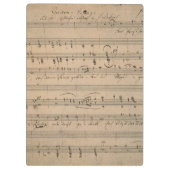 Antiek bladmuziek uit 1822, Song of the Old Man Klembord (Achterkant)