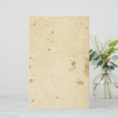 Antiek blanco bruin gekleurd briefpapier (Staand voorkant)